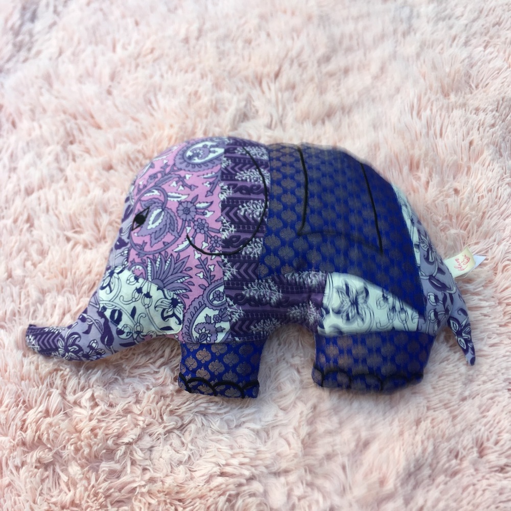Urban Outfitters Elephant Patchwork Pillow